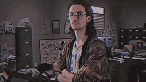 GIF depicting the Hackerman from the movie Kung Fury